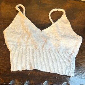 Cream Knit Women's Top